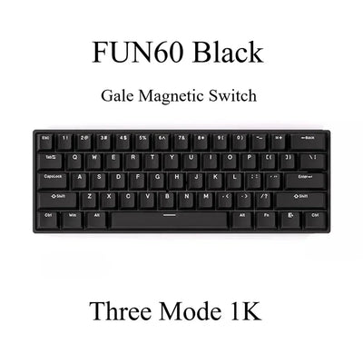 Monsgeek FUN60/FUN60 Pro E-sports Magnetic Switch Gaming Keyboard Dual 8K RT Emergency Stop Customized Mechanical Keyboards Gift