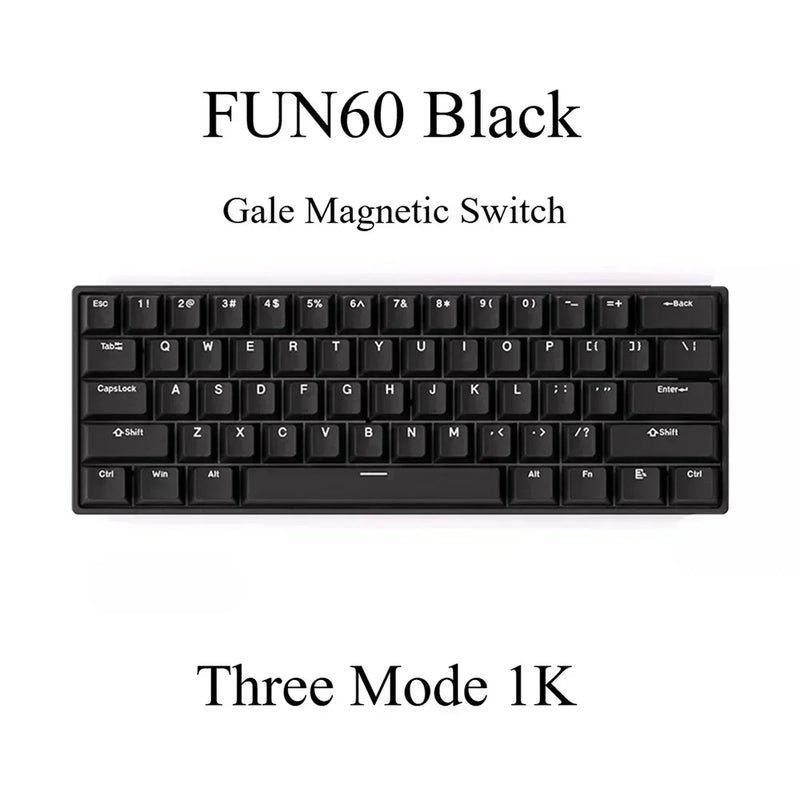 Monsgeek FUN60/FUN60 Pro E-sports Magnetic Switch Gaming Keyboard Dual 8K RT Emergency Stop Customized Mechanical Keyboards Gift