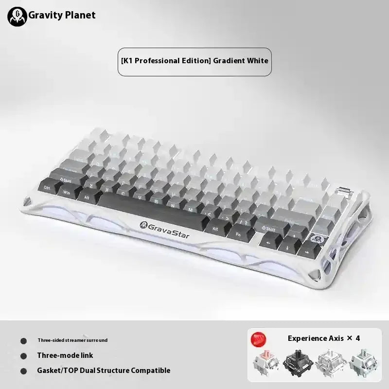 New MAITA Breaking The Cocoon 75K1Pro Mechanical Keyboard Competition Blog Aluminum Alloy Manufacturing Wireless Gaming Esports