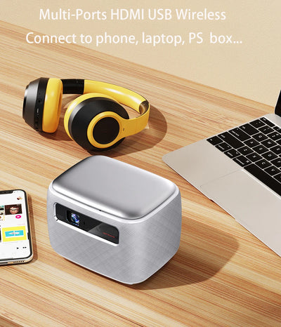 Smartldea V8 Battery 1080p 4K 3D projector Home Theater Smart Android Full HD Video Wireless Game Portable DLP LED Projector