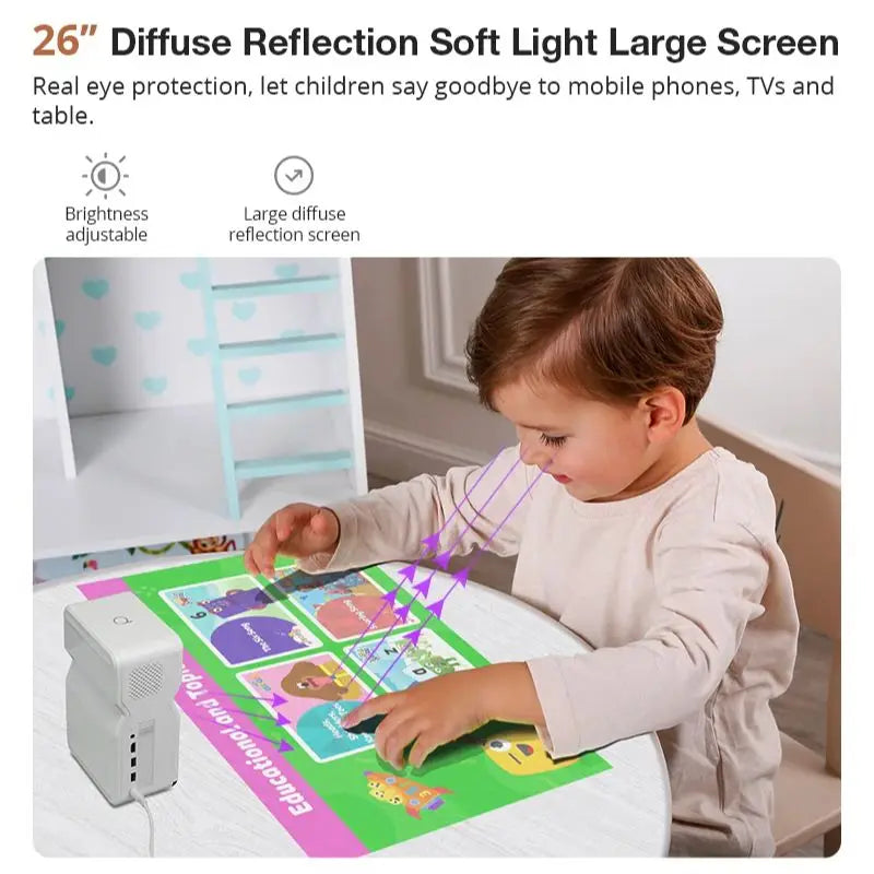 4K Projector Smart Handheld & Portable Projector D071 Touch Pad 100 Inch Max Outdoor Cinema Office Theater Game Projection