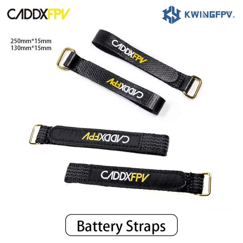 3 PCS CADDXFPV Skid Battery Straps Antiskid Ribbon Fastener Magic Sticker Cable Tie Wrap Suitable for 4S 6S Battery RC FPV Drone