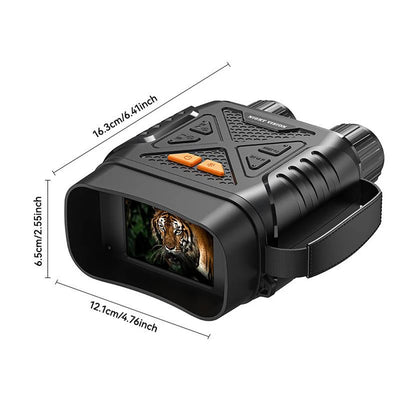 HD 1080P Low Light Full Color Night Vision Binoculars 7 Gear Infrared 10 X Digital Zoom Infrared Binoculars for Video and Photo