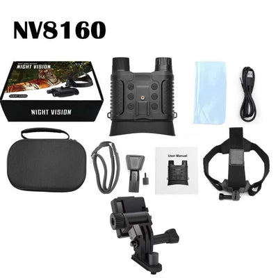 NV8160/R18/R19/R7/NV8000 1080P Night Vision Binoculars 4X Digital Zoom Infrared Head Mounted Camera for Hunting Tactics Goggle