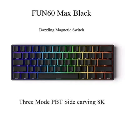 Monsgeek FUN60/FUN60 Pro E-sports Magnetic Switch Gaming Keyboard Dual 8K RT Emergency Stop Customized Mechanical Keyboards Gift