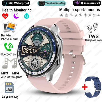 2025 New For OPPO Watch X High-End Business Watch Men 32G Memory Video Playback Smart Watch Sports Fitness Waterproof Bracelet