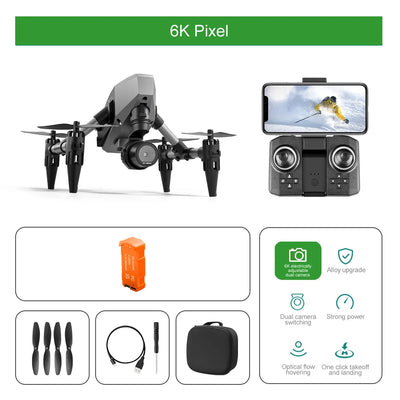 HYRC XD1 RC Drone with 8K Dual Cameras Professional Aerial Photography HD Quadcopter Brushless Motors Remote Control Dron Toys