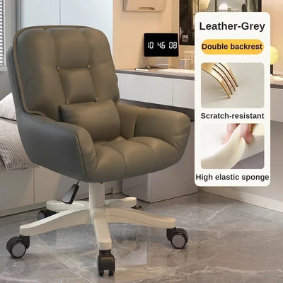 360 ° Rotatable Office Chair Height Adjustable Relax Chairs Ergonomic Computer Backrest Chair Comfortable Living Room Chairs