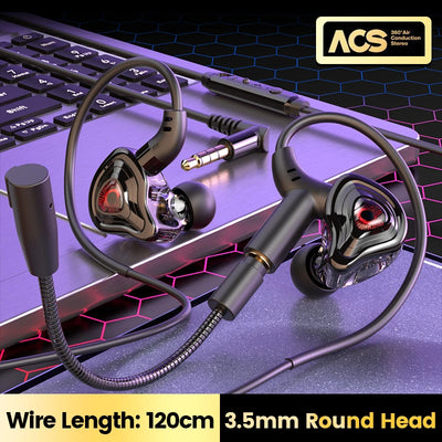 Olaf Headset Gamer Headphones In- Ear Wired Earphone HD Noise-canceling Headset Gaming Earbuds With Mic For Phone Laptop