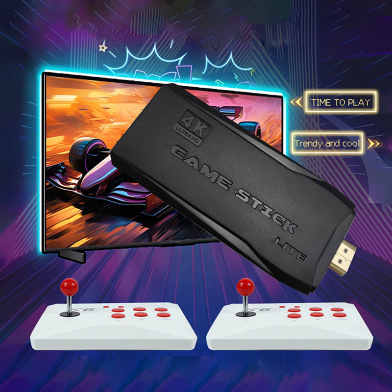 M8-X6 Arcade Video Wireless Game Console with Arcade Joystick Built-in 20000+ Games 32/64/128G for MAME/Sega/PS1/Atari