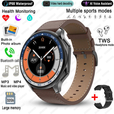 2025 New For OPPO Watch X High-End Business Watch Men 32G Memory Video Playback Smart Watch Sports Fitness Waterproof Bracelet
