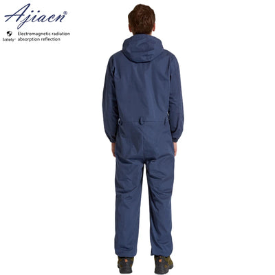 On sale Electromagnetic radiation protective women coveralls Power station, Substation, Radar station EMF shielding work clothes