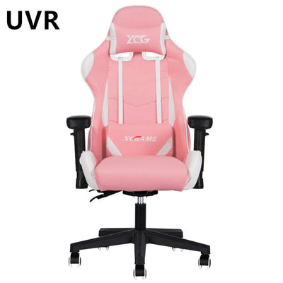 UVR WCG Gaming Chair Ergonomic Design Armchair Home Office ChairLift and Swivel Adjustable Backrest Stool Athletic Chair