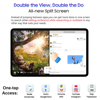 Nenmone Mpad15 Super Large Screen Real 14 inch Tablet Android 14 Dual 4G Phone Call 16GB+512GB Tablets 14" 5G WiFi FM 12000mAh