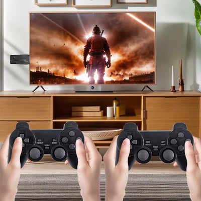 Video Game Sticks M8 Console Gamestick 2.4G Dual Wireless Controller 9 Emulator HD Output 10000+ 64G Retro Game Christmas Gift