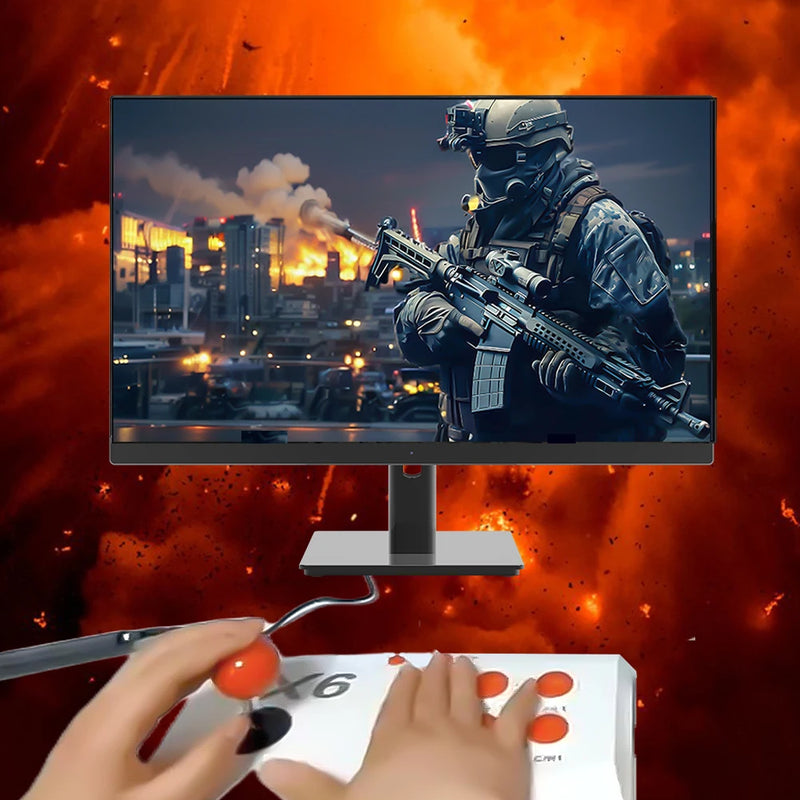 M8-X6 Arcade Video Wireless Game Console with Arcade Joystick Built-in 20000+ Games 32/64/128G for MAME/Sega/PS1/Atari