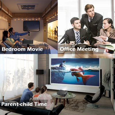 Vivicine K9 8000 Lumens Android 9.0 1080p LED Projector,Dust-proof Optical Engine WIFI Full HD Home Theater Movie Game Projector