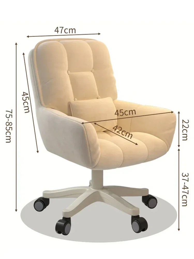 360 ° Rotatable Office Chair Height Adjustable Relax Chairs Ergonomic Computer Backrest Chair Comfortable Living Room Chairs
