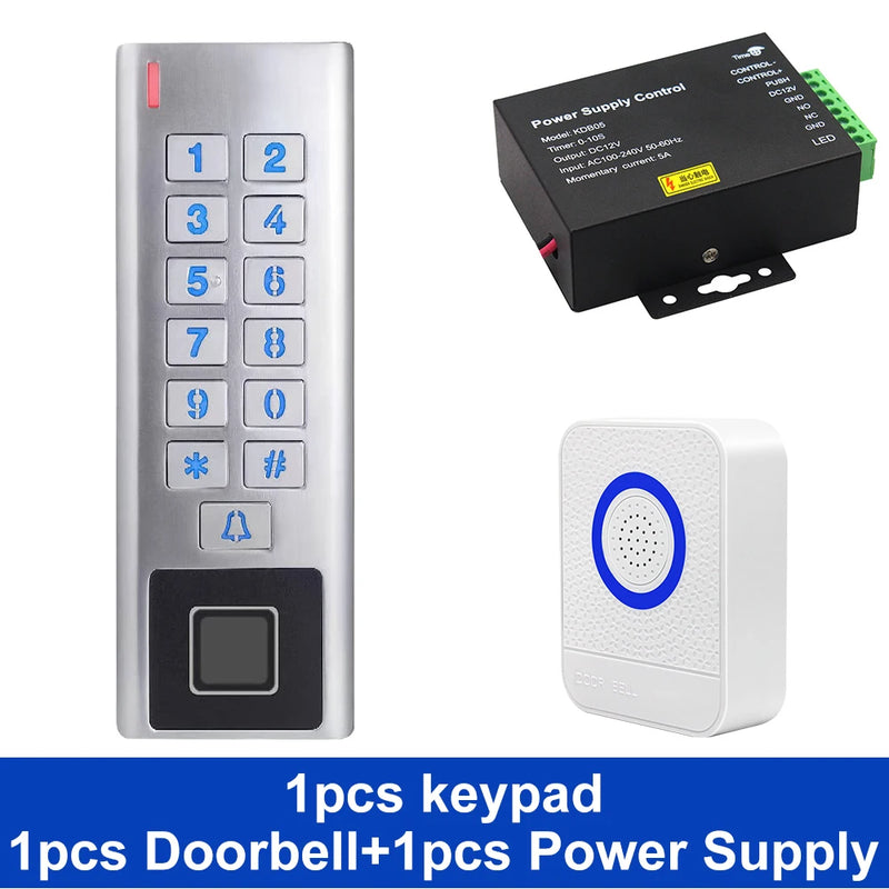 Waterproof Tuya APP Access Control Keyboard Wifi Remote Unlock RFID Fingerprint Access Keypad Digital Door Lock Opener 10000user