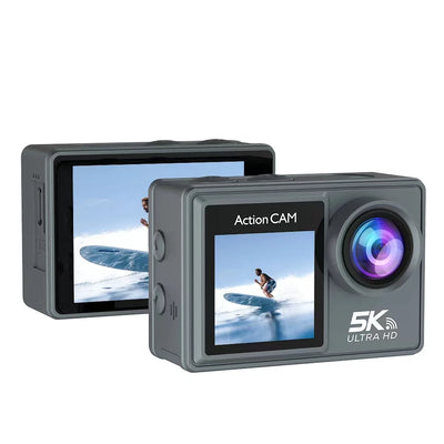 Upgraded 5K 30FPS 48MP WiFi Action Camera Ultra HD 2 Inch Touch Screen 30M Underwater Camera With 900mAh Polymer Lithium Battery