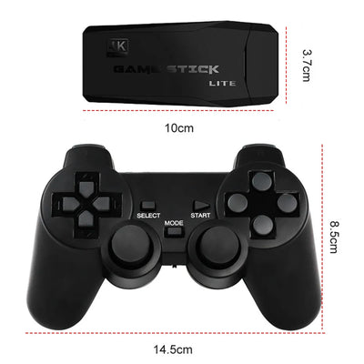 Video Game Sticks M8 Console Gamestick 2.4G Dual Wireless Controller 9 Emulator HD Output 10000+ 64G Retro Game Christmas Gift